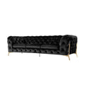  Furniture Line Bianca Stationary Fabric Sofa Bianca Sofa - Black IMAGE 2
