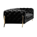 Furniture Line Bianca Stationary Fabric Loveseat Bianca Loveseat - Black IMAGE 2