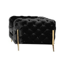 Furniture Line Bianca Stationary Fabric Chair Bianca Chair - Black IMAGE 1