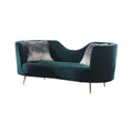  Furniture Line Venice Jewel Stationary Fabric Sofa Venice Jewel Sofa - Green IMAGE 1