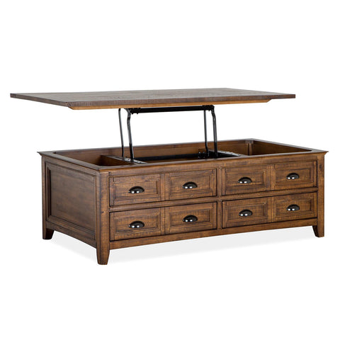  Magnussen Bay Creek T4398-50 Lift Top Storage Cocktail Table with Casters IMAGE 2