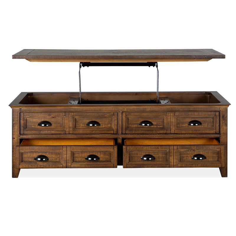 Magnussen Bay Creek T4398-50 Lift Top Storage Cocktail Table with Casters IMAGE 4