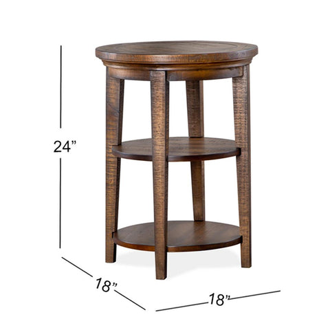  Magnussen Bay Creek T4398-35 Round Accent End Table IMAGE 4