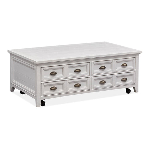  Magnussen Heron Cove T4400-50 Lift Top Storage Cocktail Table with Casters IMAGE 1