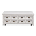  Magnussen Heron Cove T4400-50 Lift Top Storage Cocktail Table with Casters IMAGE 2
