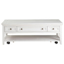 Magnussen Heron Cove T4400-43 Rectangular Cocktail Table with Casters IMAGE 1