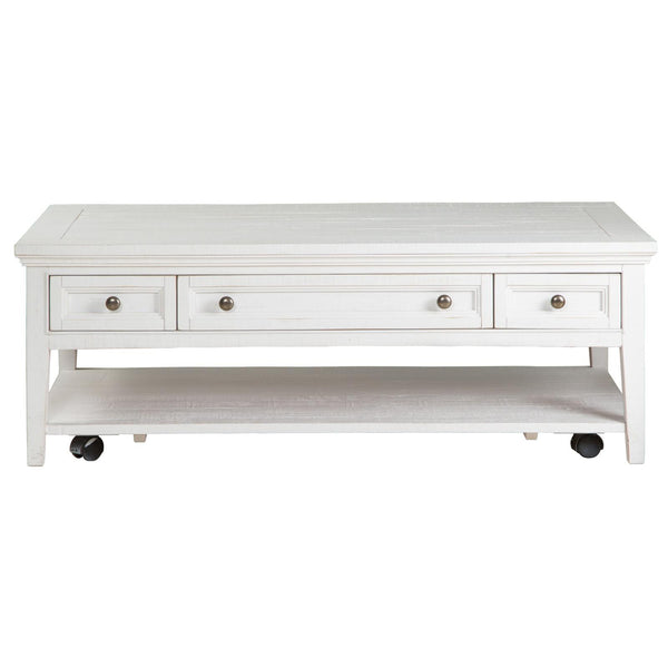 Magnussen Heron Cove T4400-43 Rectangular Cocktail Table with Casters IMAGE 1