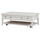 Magnussen Heron Cove T4400-43 Rectangular Cocktail Table with Casters IMAGE 2