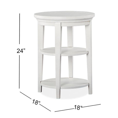  Magnussen Heron Cove T4400-35 Round Accent End Table IMAGE 4