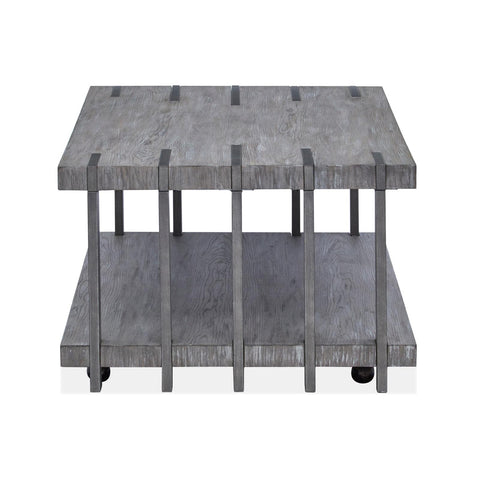  Magnussen Eldridge T4917-43 Rectangular Cocktail Table with Casters IMAGE 3