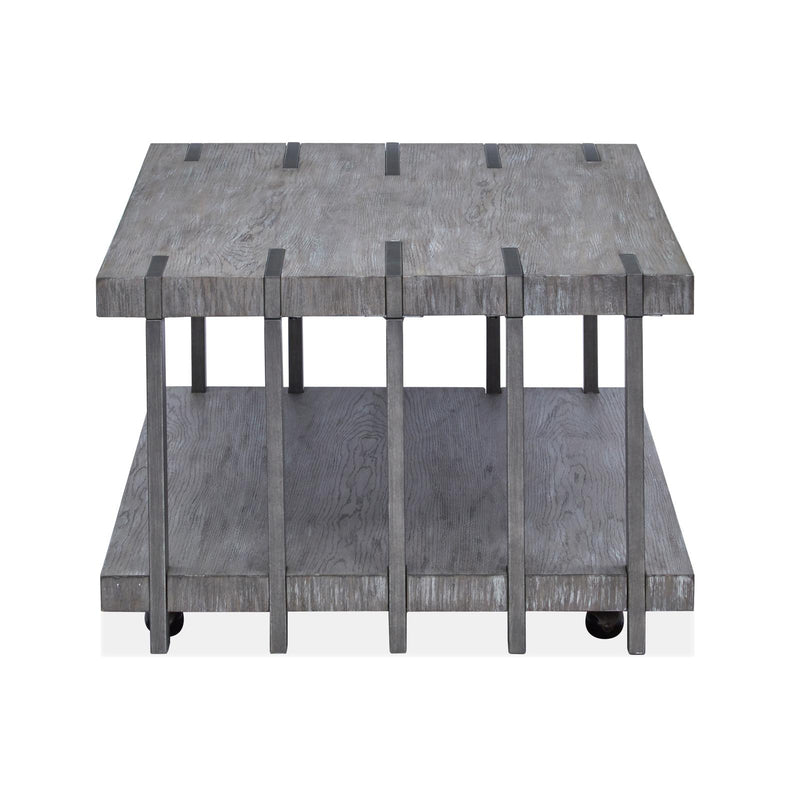 Magnussen Eldridge T4917-43 Rectangular Cocktail Table with Casters IMAGE 3