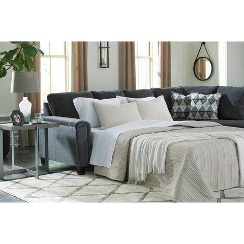  Signature Design by Ashley Abinger 83905S4 2 pc Sleeper Sectional with Chaise IMAGE 4