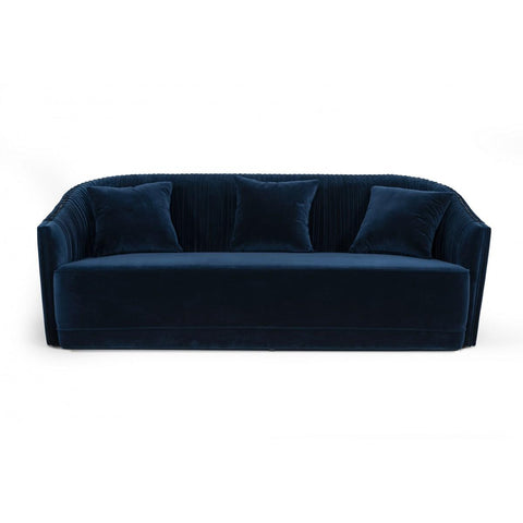  VIG Furniture Divani Casa Palomar 75534 Sofa - Blue/Brass IMAGE 1