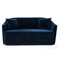  VIG Furniture Divani Casa Palomar 75534 Loveseat - Blue/Brass IMAGE 1