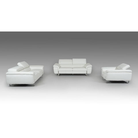 VIG Furniture David Ferarri Highline Italian 71503 Loveseat - Snow White IMAGE 2