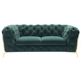  VIG Furniture Divani Casa Sheila 77575 Loveseat - Emerald Green IMAGE 1