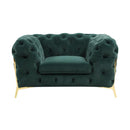 VIG Furniture Divani Casa Sheila Stationary Fabric Chair Divani Casa Sheila 77575 Chair - Emerald Green IMAGE 1