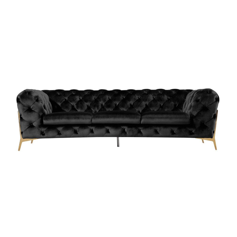 VIG Furniture Divani Casa Sheila Stationary Fabric Sofa Divani Casa Sheila 75345 Sofa - Black IMAGE 1