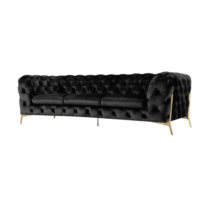 VIG Furniture Divani Casa Sheila Stationary Fabric Sofa Divani Casa Sheila 75345 Sofa - Black IMAGE 2