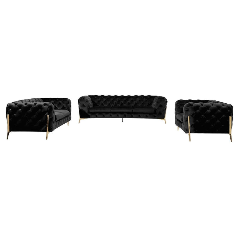 VIG Furniture Divani Casa Sheila Stationary Fabric Sofa Divani Casa Sheila 75345 Sofa - Black IMAGE 7