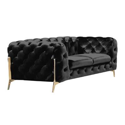  VIG Furniture Divani Casa Sheila 75345 Loveseat - Black IMAGE 1