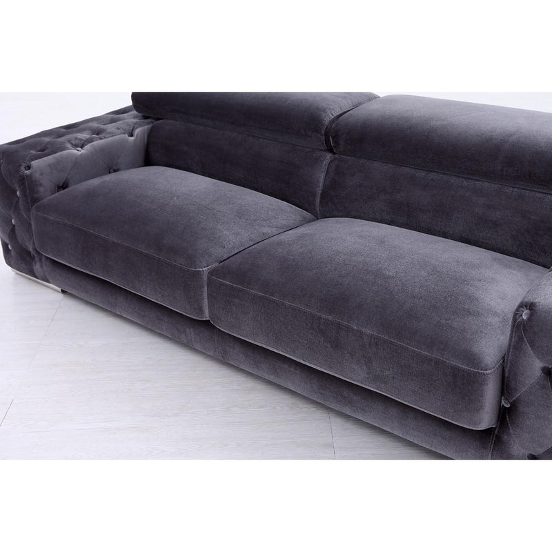 VIG Furniture Divani Casa Trisha Stationary Fabric Sofa Divani Casa Trisha 74334 Sofa - Grey IMAGE 4