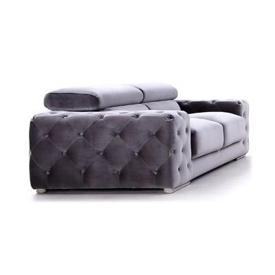  VIG Furniture Divani Casa Trisha 74334 Loveseat - Grey IMAGE 1