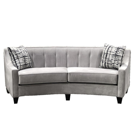  Elite Sofa Designs Payton Stationary Fabric Sofa Payton Curved Sofa - Hailey Chalk IMAGE 1