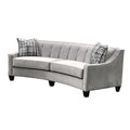  Elite Sofa Designs Payton Stationary Fabric Sofa Payton Curved Sofa - Hailey Chalk IMAGE 2