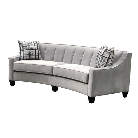  Elite Sofa Designs Payton Stationary Fabric Sofa Payton Curved Sofa - Hailey Chalk IMAGE 2