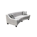 Elite Sofa Designs Payton Stationary Fabric Sofa Payton Curved Sofa - Hailey Chalk IMAGE 3