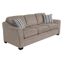 Elite Sofa Designs Douglas Stationary Fabric Sofa Douglas Sofa - Nusilk Buckskin IMAGE 3