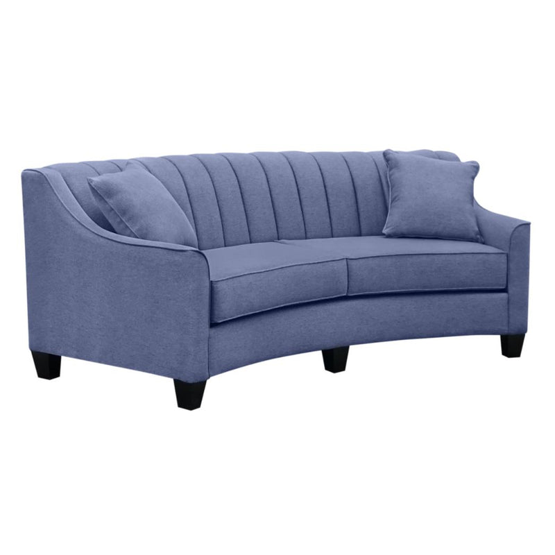 Elite Sofa Designs Chanel Stationary Fabric Sofa Chanel Sofa - Teamwork Cobalt IMAGE 3