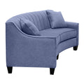  Elite Sofa Designs Chanel Stationary Fabric Sofa Chanel Sofa - Teamwork Cobalt IMAGE 4