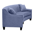 Elite Sofa Designs Chanel Stationary Fabric Sofa Chanel Sofa - Teamwork Cobalt IMAGE 4