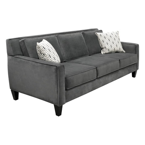  Elite Sofa Designs Bellevue Stationary Fabric Sofa Bellevue Sofa - Oakley Charcoal IMAGE 3