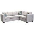  Elite Sofa Designs Boston Fabric 3 pc Sectional Boston 3 pc Sectional - Treasure Silver IMAGE 1