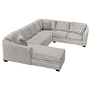 Elite Sofa Designs Douglas Fabric 3 pc Sectional Douglas 3 pc Sectional - Teamwork Grey IMAGE 2