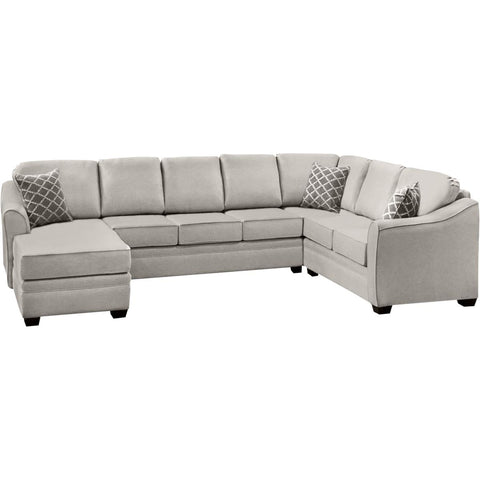 Elite Sofa Designs Douglas Fabric 3 pc Sectional Douglas 3 pc Sectional - Teamwork Grey IMAGE 3