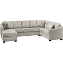 Elite Sofa Designs Douglas Fabric 3 pc Sectional Douglas 3 pc Sectional - Teamwork Grey IMAGE 3