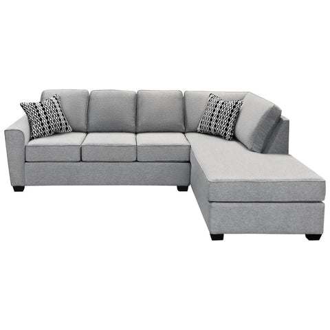  Elite Sofa Designs Holyfield Fabric 2 pc Sectional Holyfield 2 pc Sectional - Teamwork Aluminium IMAGE 1