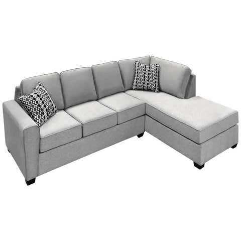  Elite Sofa Designs Holyfield Fabric 2 pc Sectional Holyfield 2 pc Sectional - Teamwork Aluminium IMAGE 2