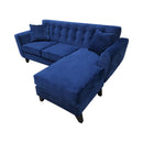 Elite Sofa Designs Kitsilano Fabric 2 pc Sectional Kitsilano 2 pc Sectional - Keywest Navy IMAGE 2