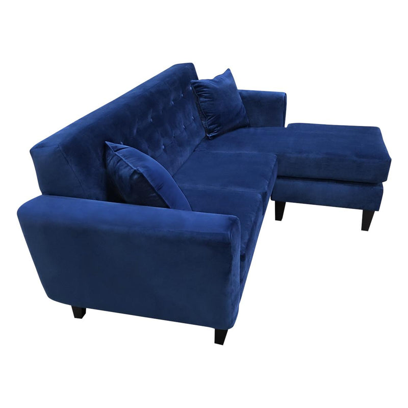 Elite Sofa Designs Kitsilano Fabric 2 pc Sectional Kitsilano 2 pc Sectional - Keywest Navy IMAGE 3