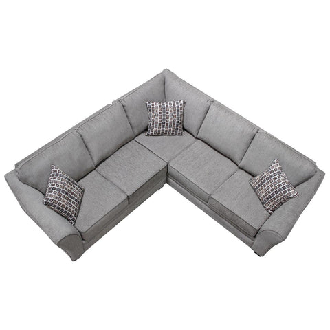  Elite Sofa Designs Tyson Fabric 3 pc Sectional Tyson 3 pc Sectional - Eli Graphite IMAGE 2