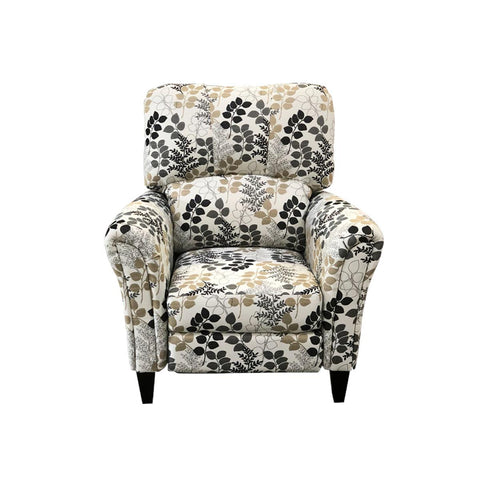  Elite Sofa Designs Aria Fabric Recliner Aria Recliner - Canella Platinum IMAGE 1