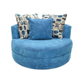  Elite Sofa Designs Lennox Swivel Fabric Chair Lennox Swivel Chair - Bubble Teal IMAGE 1