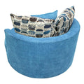  Elite Sofa Designs Lennox Swivel Fabric Chair Lennox Swivel Chair - Bubble Teal IMAGE 2