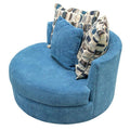  Elite Sofa Designs Lennox Swivel Fabric Chair Lennox Swivel Chair - Bubble Teal IMAGE 5
