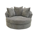  Elite Sofa Designs Lennox Swivel Fabric Chair Loop Swivel Chair - Bubble Charcoal IMAGE 1